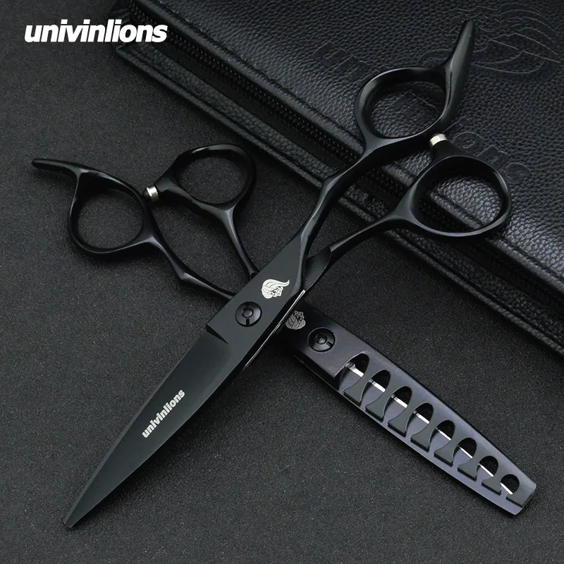 Univinlions 6 &quotножницы для волос черные ножницы парикмахеров Парикмахерские