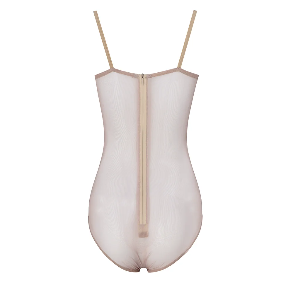 High Quality Women Bodysuit Sexy Slip V-Neck Diamonds Night Club Bodysuit