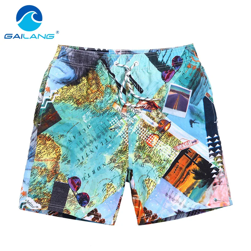 Gailang Брендовые мужские пляжные шорты для тренировок мужская спортивная одежда