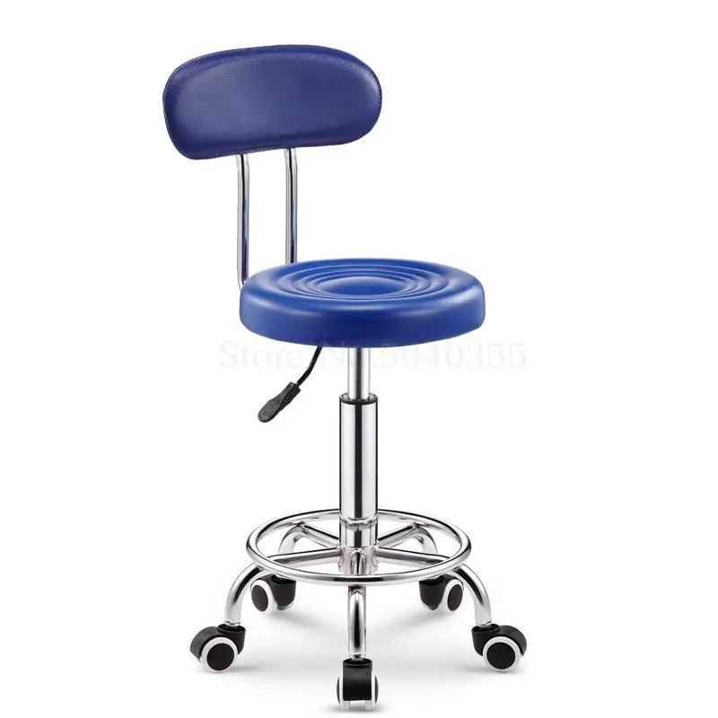 Bar stool bar chair rotating lift back home high stool round stool fashion creative beauty stool swivel chair - Цвет: unit cm  9