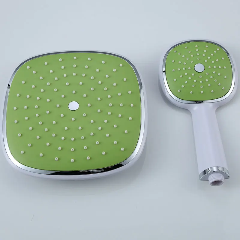 Смеситель для ванной комнаты Apple green хромированный латунный Настенный комплект