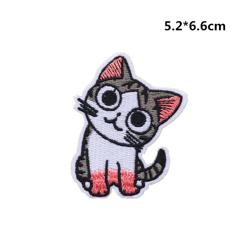 Изысканный счастливый кот Kitty сочетание компьютер Вышивка Ткань наклейки