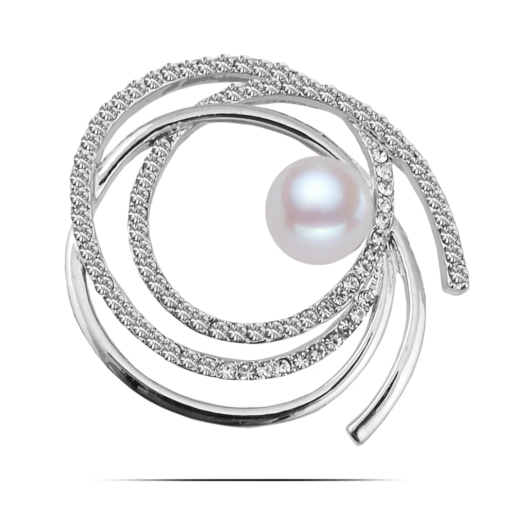 Zhen томоми простой элегантный и щедрый круглый кристалл имитация жемчуга шарф