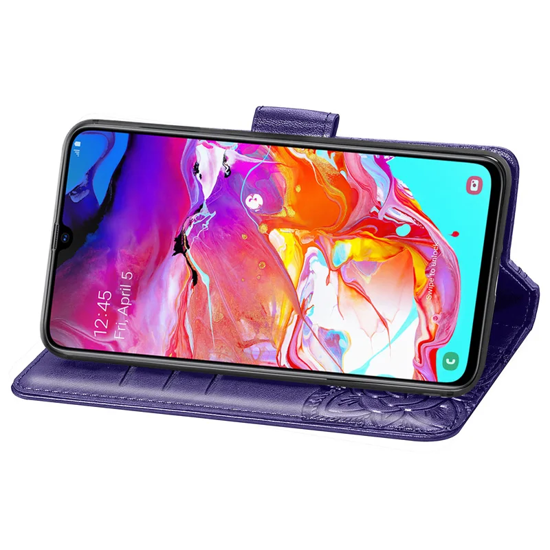 3D бабочка PU кожаный флип чехол для samsung Galaxy A10 чехол для samsung A30 A40 A50 A70 смартфон Капа кошелек сумка