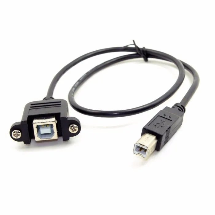 50 см USB 2 0 B Тип папа USB-B к женскому принтеру сканер жесткий диск удлинитель Кабель