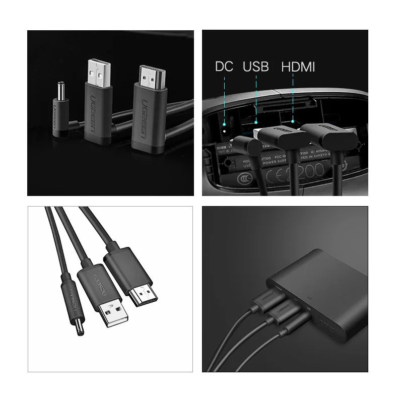 3 в 1 кабель для VR htc Vive совместимый Замена HDMI + USB плоский кабель|Аксессуары очков