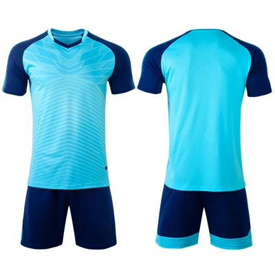 M8601 blue Survete Мужская футболка для футбола Футбольная форма для мальчиков пустая Мужская футболка для футбола Детская короткая спортивная команда футбольная майка тренировочные наборы сделай сам - Цвет: M8601 blue