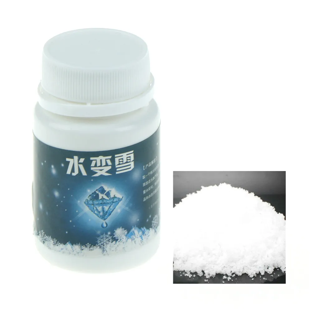 DIY Artificial Snow Powder Instant Man-made Can Magic Add Water Make Your Own Christmas Gift Tools | Дом и сад