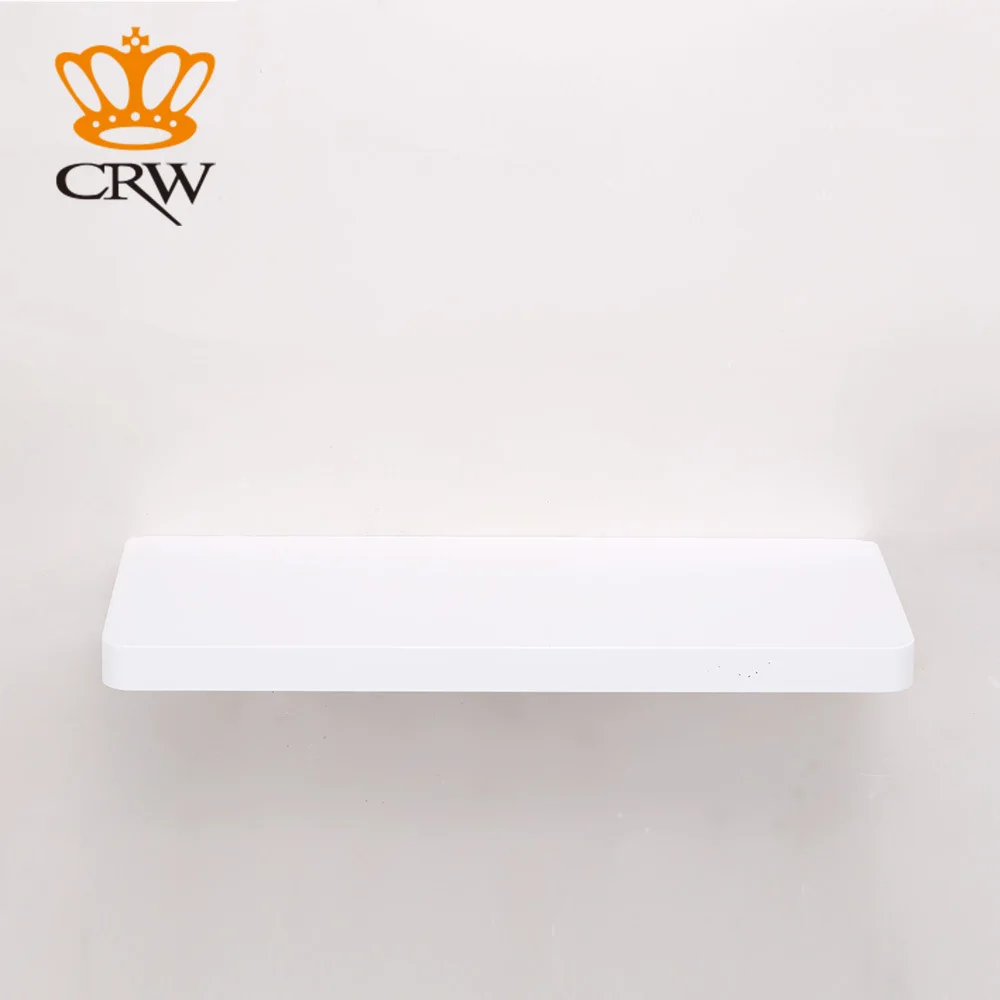 CRW одноуровневая полка для душа настенная белая ABS & нержавеющая сталь