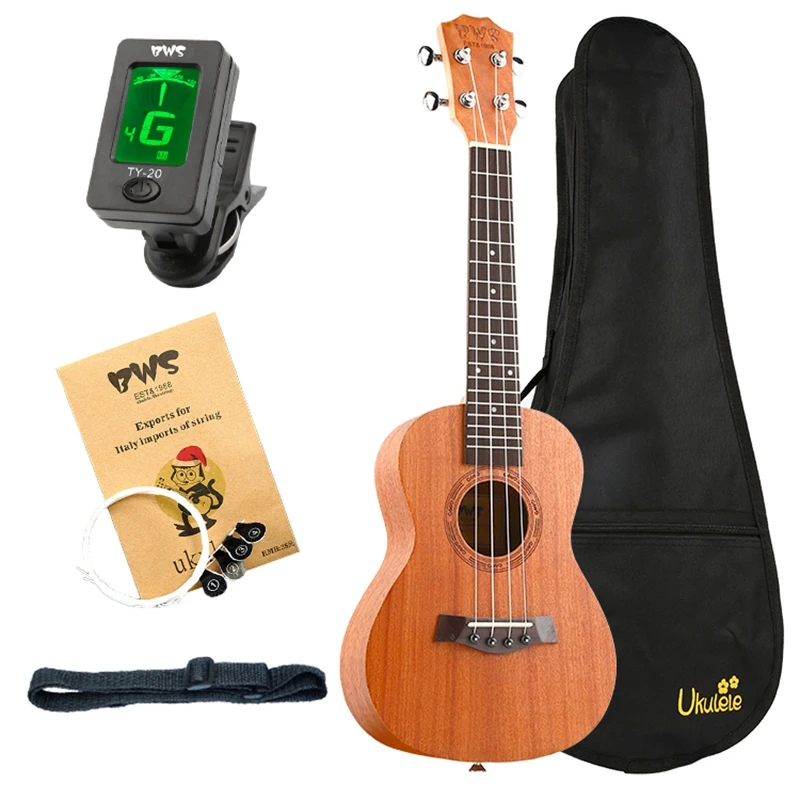 wood color ABGZ-Bws экологически безопасных технологий и 1988 Концерт Гавайская гитара Наборы Гавайская гитара 23 дюймов красное дерево акустическая Cutaway гитара укулеле Гавайи 4 строки Guita - Цвет: wood color