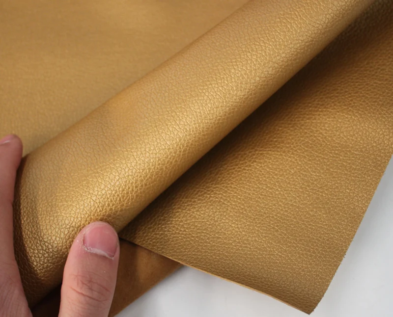 Meetee 50x139 см золотая искусственная Синтетическая Кожа Личи узор для DIY Сумки Багаж мягкий домашний текстиль декоративная ткань SL213