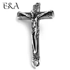 Соединитель из нержавеющей стали с крестом Иисуса распятие 11 отверстие петли 3 мм для изготовления браслетов своими руками фурнитура для соединения ювелирных изделий