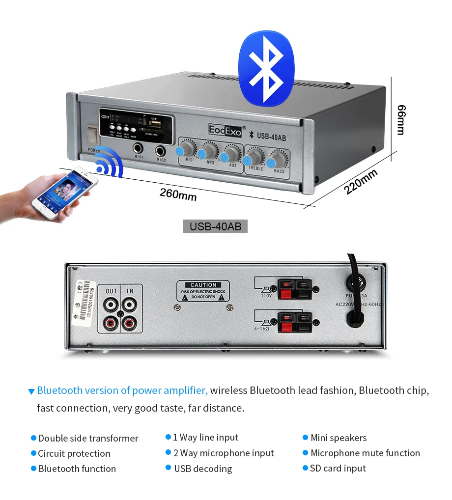 Домашняя система объемного звучания 40 Вт bluetooth мини-усилитель 6,5 дюймов полный спектр потолочных динамиков oupushi аудио цифровой усилитель колонки на крыше