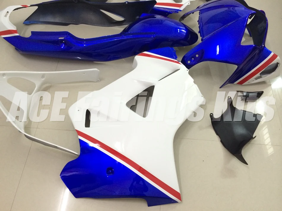 Новые мотоциклы ABS Обтекатели комплект подходит для HONDA VFR800 1998 1999 2000 2001 VFR 800 98 99 00 01 на заказ синий красный белый