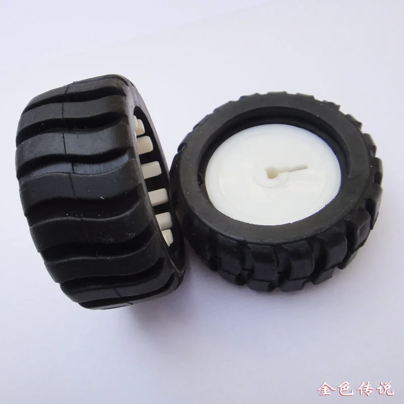 

F17667 JMT 43*19*3 мм черное D-образное отверстие резиновое колесо модель колеса DIY игрушка аксессуар для трейнинга автомобиля робота