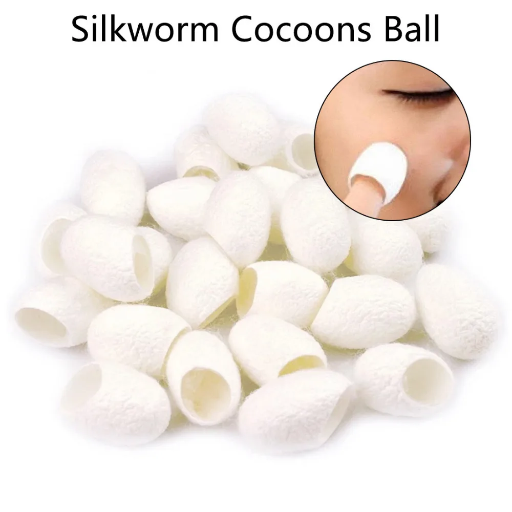 

Silkworm Balls Organic 30PCS Purifying Whitening Exfoliating Scrub Blackhead Acne Remover Natural Silk Cocoons Facial Skin Care