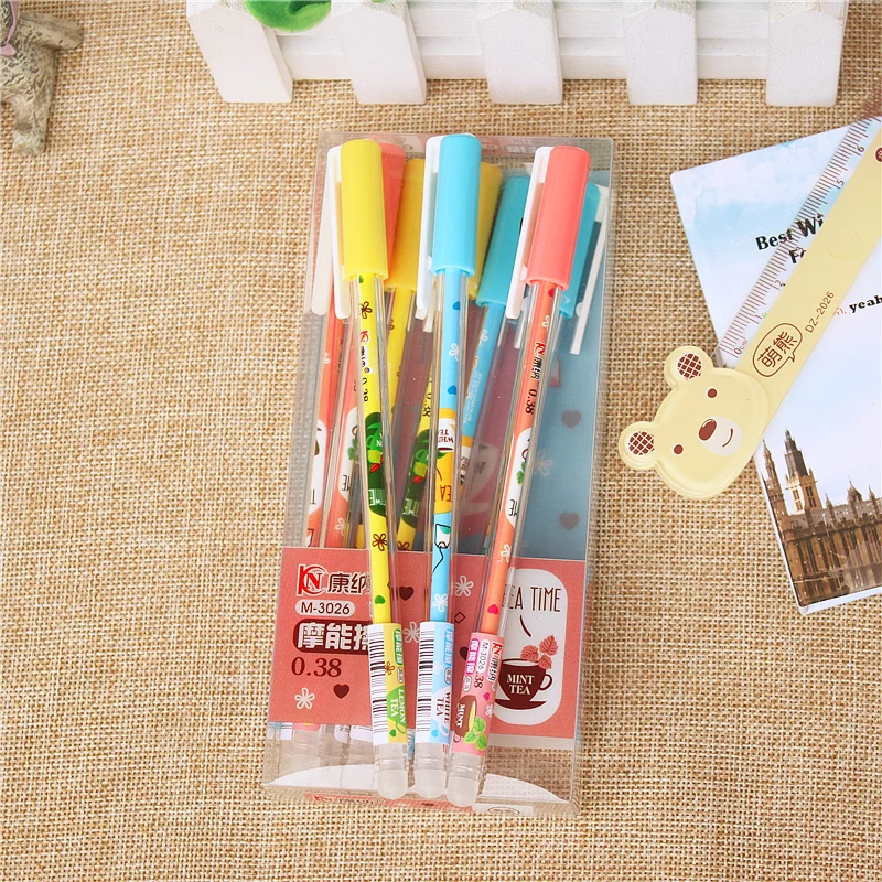1 шт. новый милый каваи стираемая гелевая ручка горячий можно ластик ручки