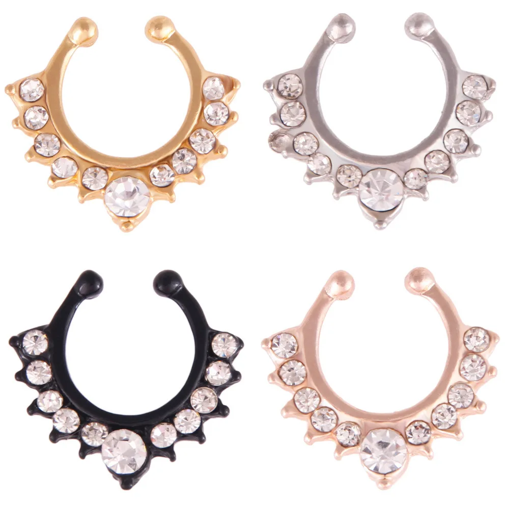 

Rose Gold Nose Ring Gift For Women Fashion Rings Easy To Carry Does Not Hurt