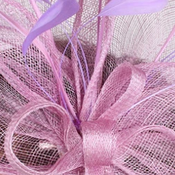Дерби sinamay шапки для женщин Гонки аксессуары для волос Необычные fascinators свадьбы свадебный головной убор 20 цветов SYF278 - Цвет: Лаванда
