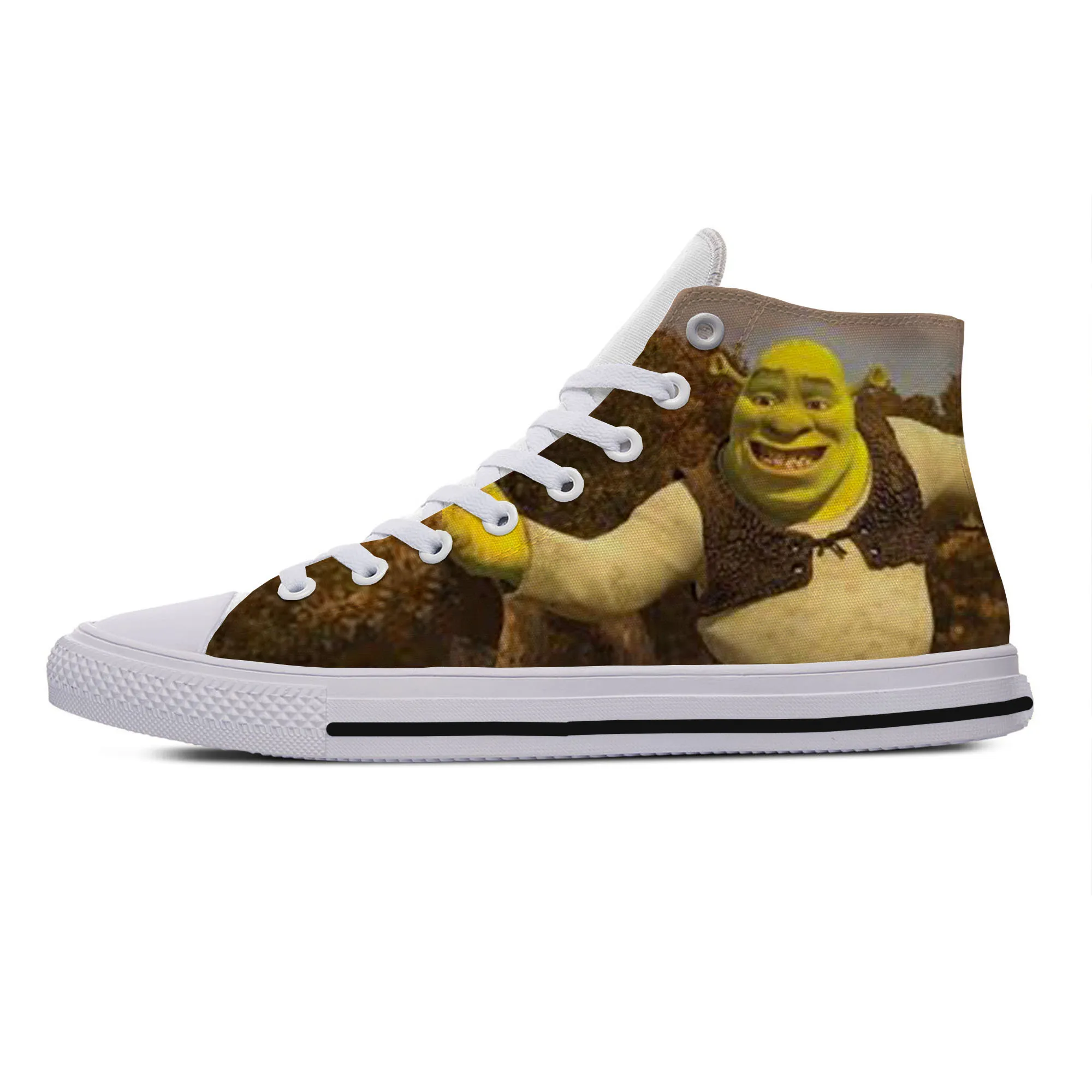 2019 Hot Cool Fashion New Summer Sneakers Handiness Casual Shoes 3D Printed Cartoon Cute Funny Fantasy Movie For Men Women Shrek | Обувь