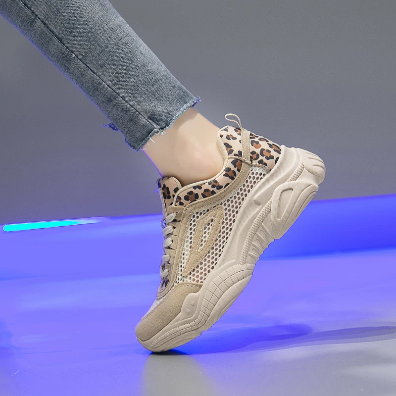 

2019 NEW Flat Shoes Summer Sneakers Women Shoes Casual Breathable Chunky Running Ladies Shoes Loafers Platform Shoes 4cm