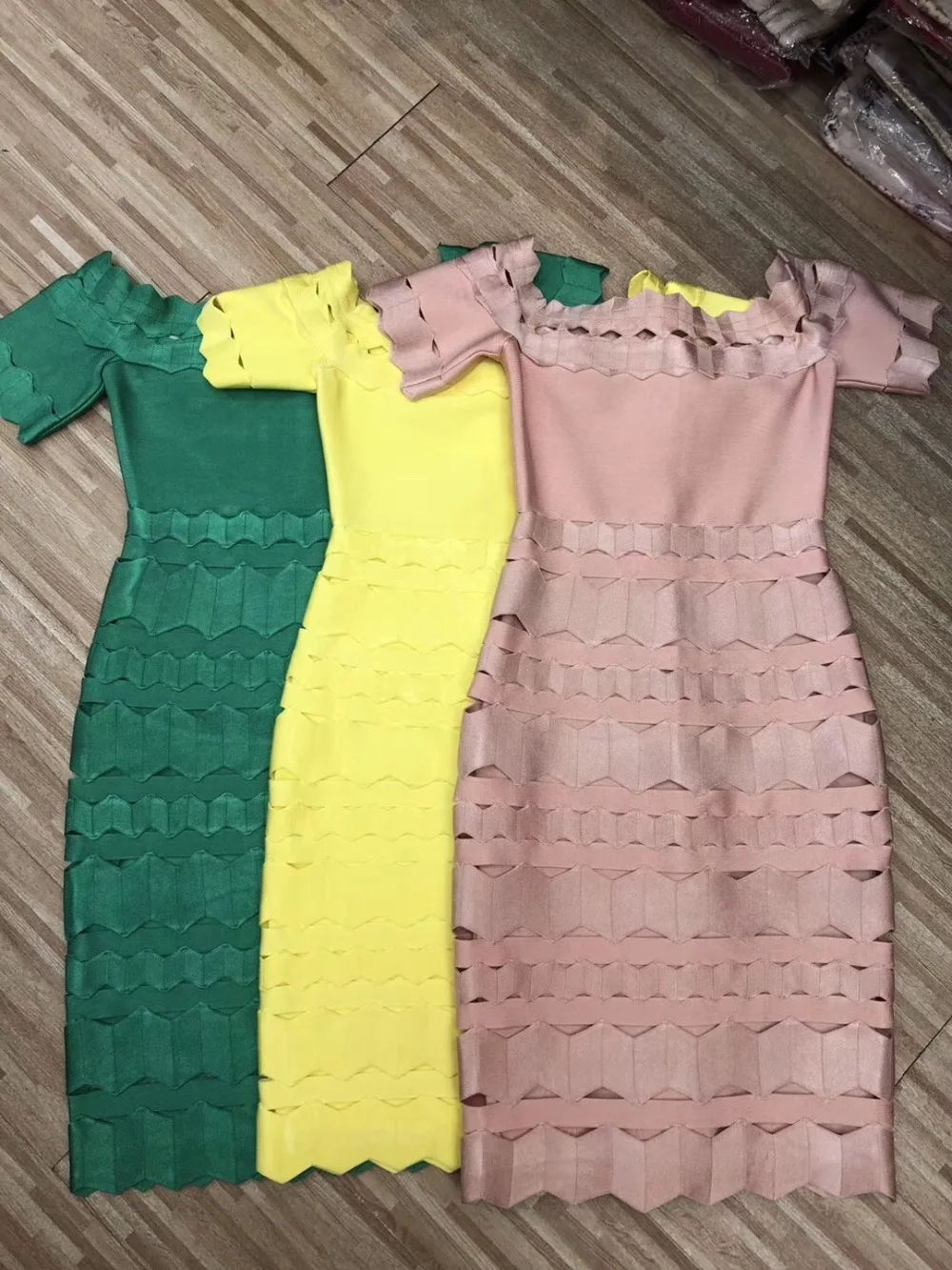 3 цвета летнее платье для женщин Vestidos пикантные розовый желтый зеленый черный