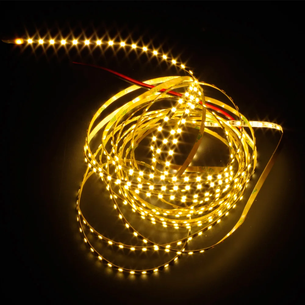 Hello рыбы 5 мм Ширина м 2835 600 SMD светодиодные полосы 12 В flexible120 LED/м Светодиодная лента