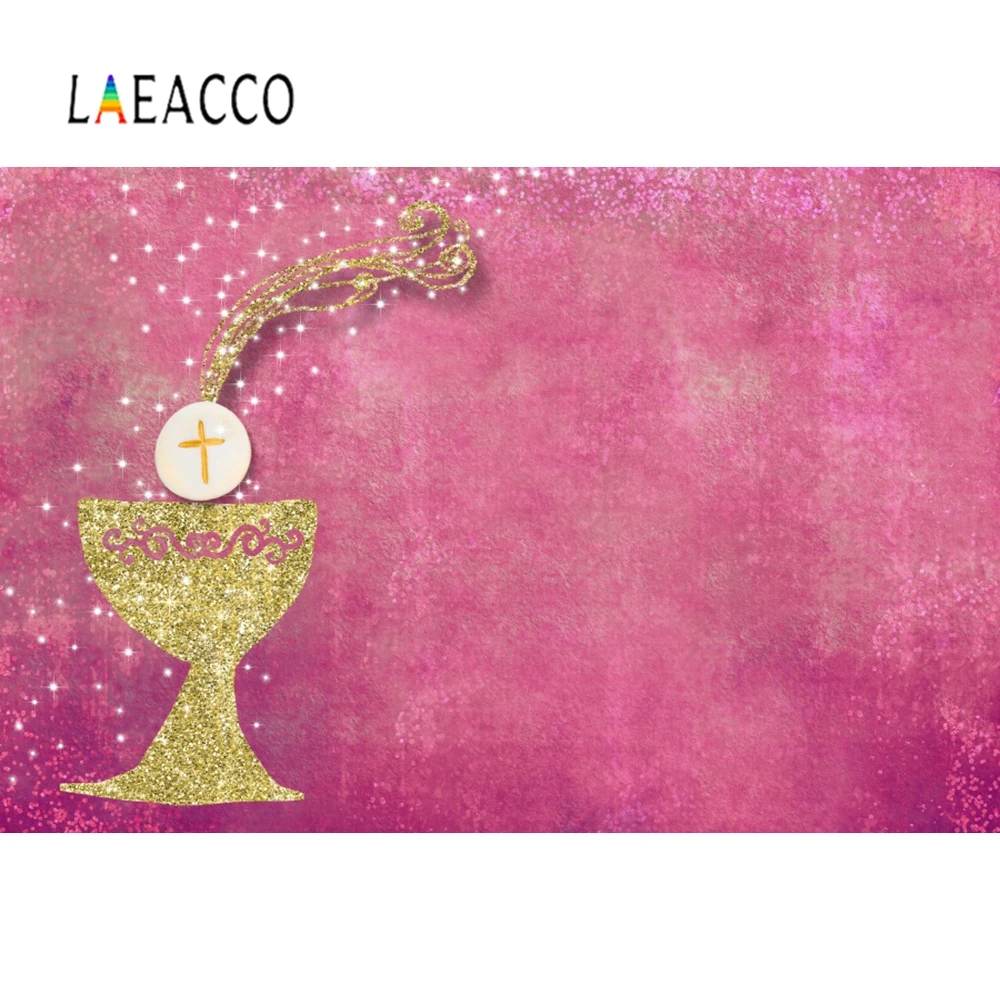Laeacco фон для фотосъемки детей с изображением золотого Халса и Креста на первое