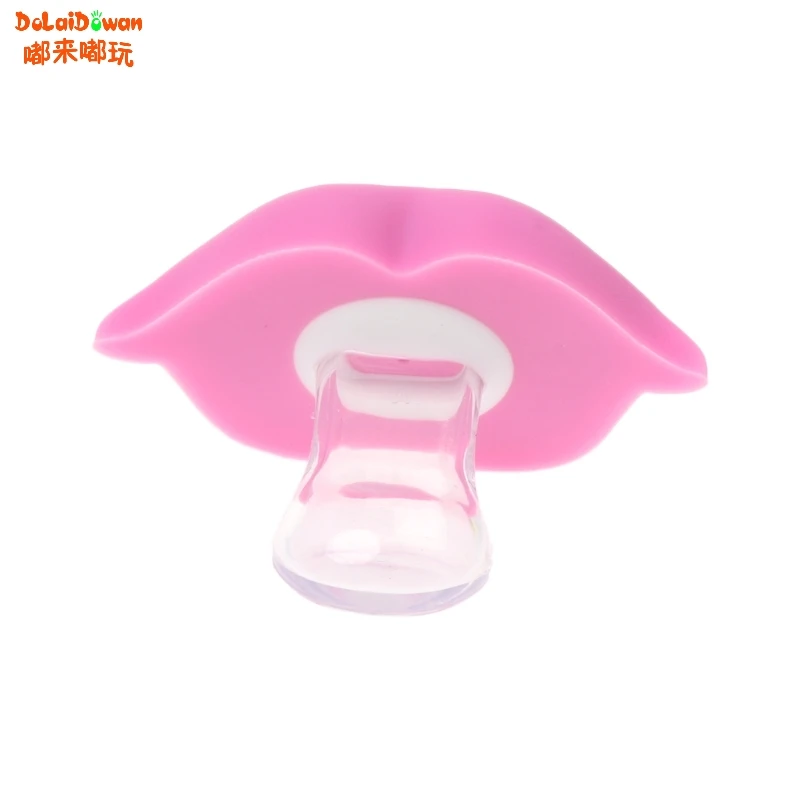 

Funny Lips Nipple Baby Soother Silicone Pacifier Orthodontic For Infants Newborn
