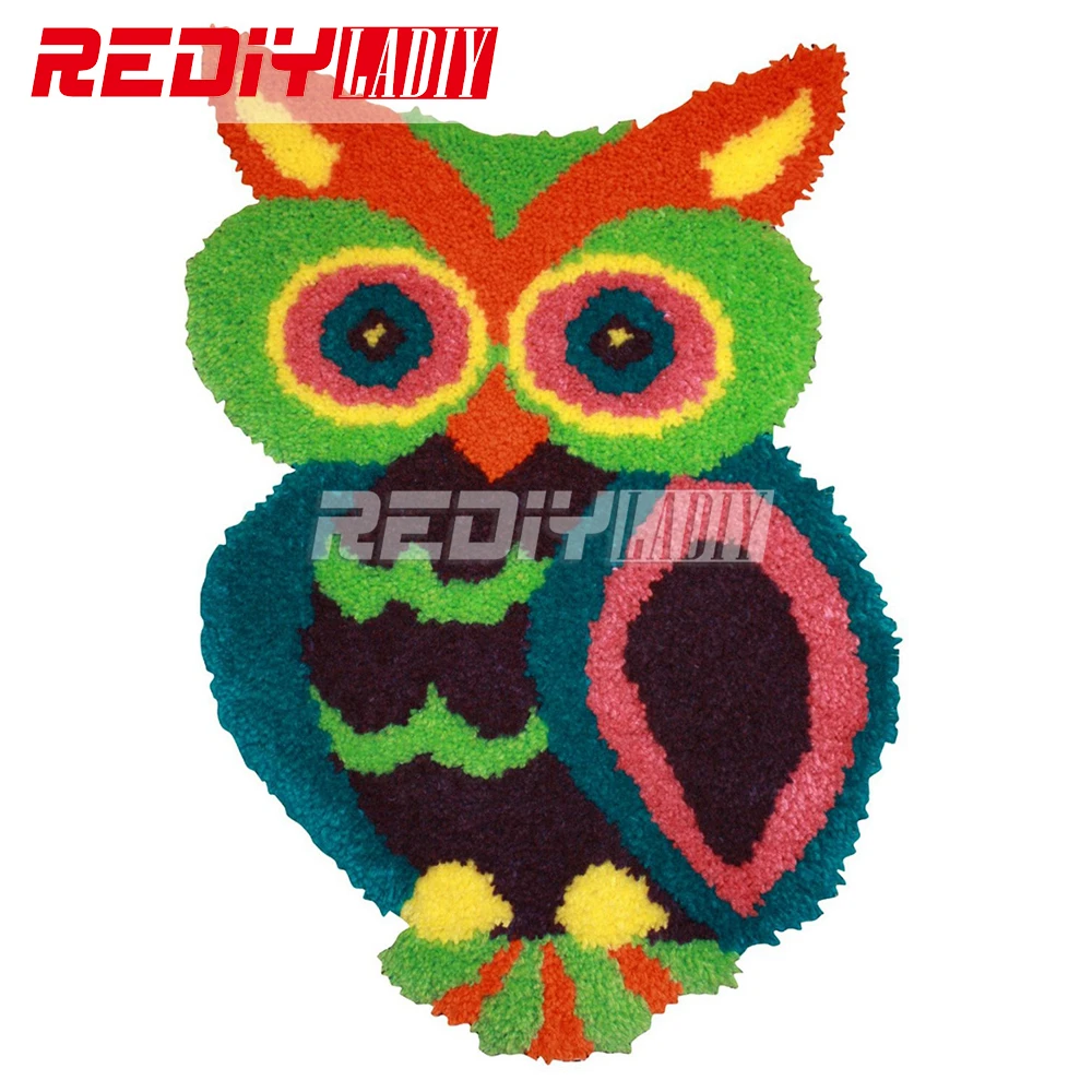 REDIY LADIY крючок с защелкой ковер цветная сова настенный гобелен напольный коврик