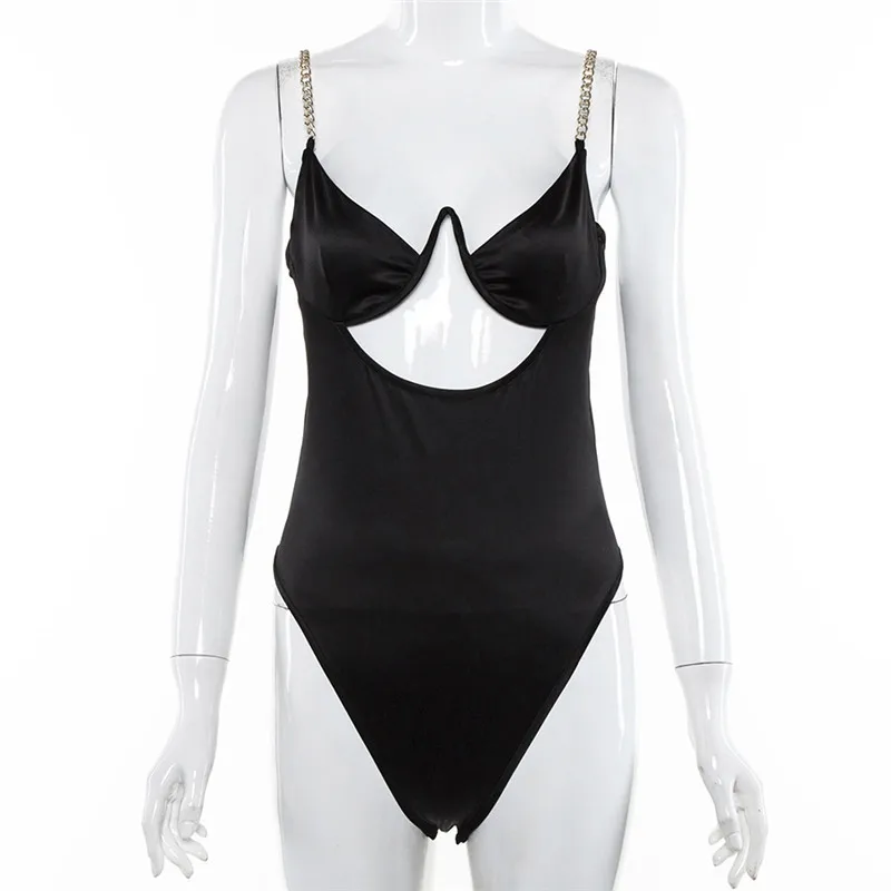 Женский комбинезон облегающий из полиэстера и спандекса 2019|Боди| |