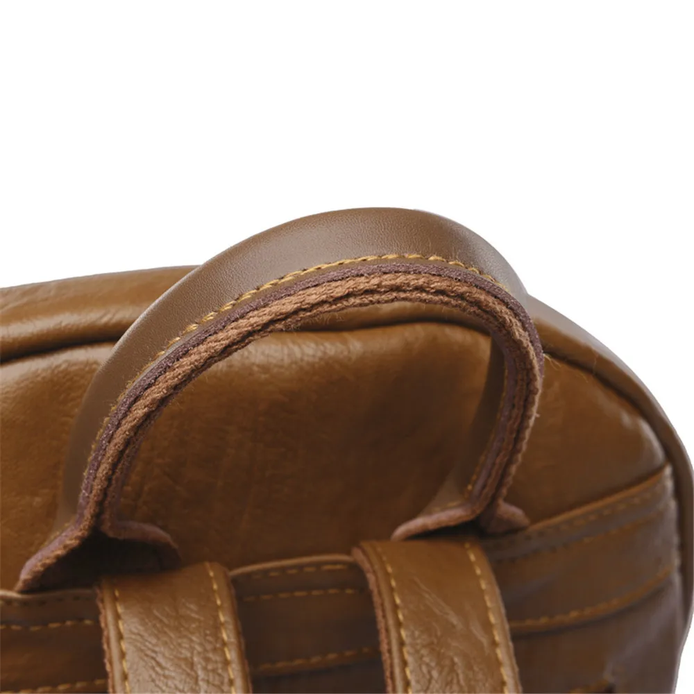Женский школьный рюкзак высокое качество кожа Mochila винтажные рюкзаки