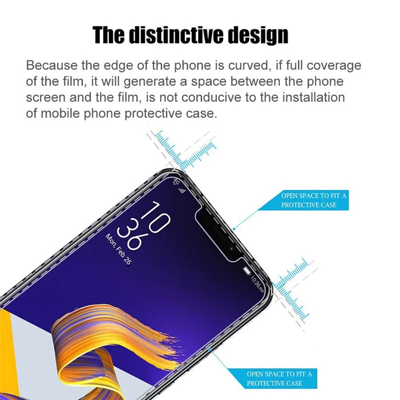 Wangcangli 2pcs/lot Tempered glass For ASUS ZE620KL mobile phone protective film 2.5D screen protector series | Мобильные телефоны