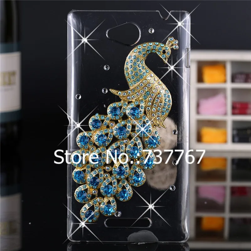 Роскошный 3d чехол для Sony Xperia C S39h со стразами C2305 C2304 чехлы|case for sony xperia|case sony3d case |