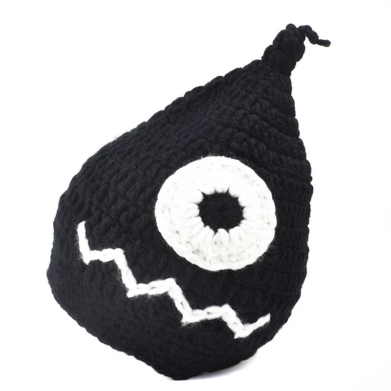 Зимние теплые забавные вечерние шапочки бини Chapeau Gorros De Lana с большими глазами рот
