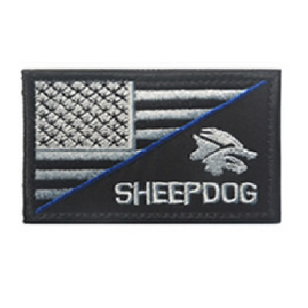 Нашивки с вышивкой нашивки американским флагом рисунком скелета овчины три для