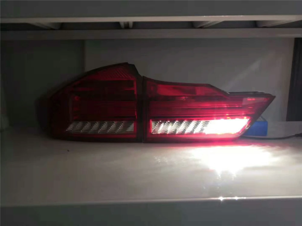 Автомобильные мигающие задние фонари для стайлинга автомобиля Honda City 2014-2018