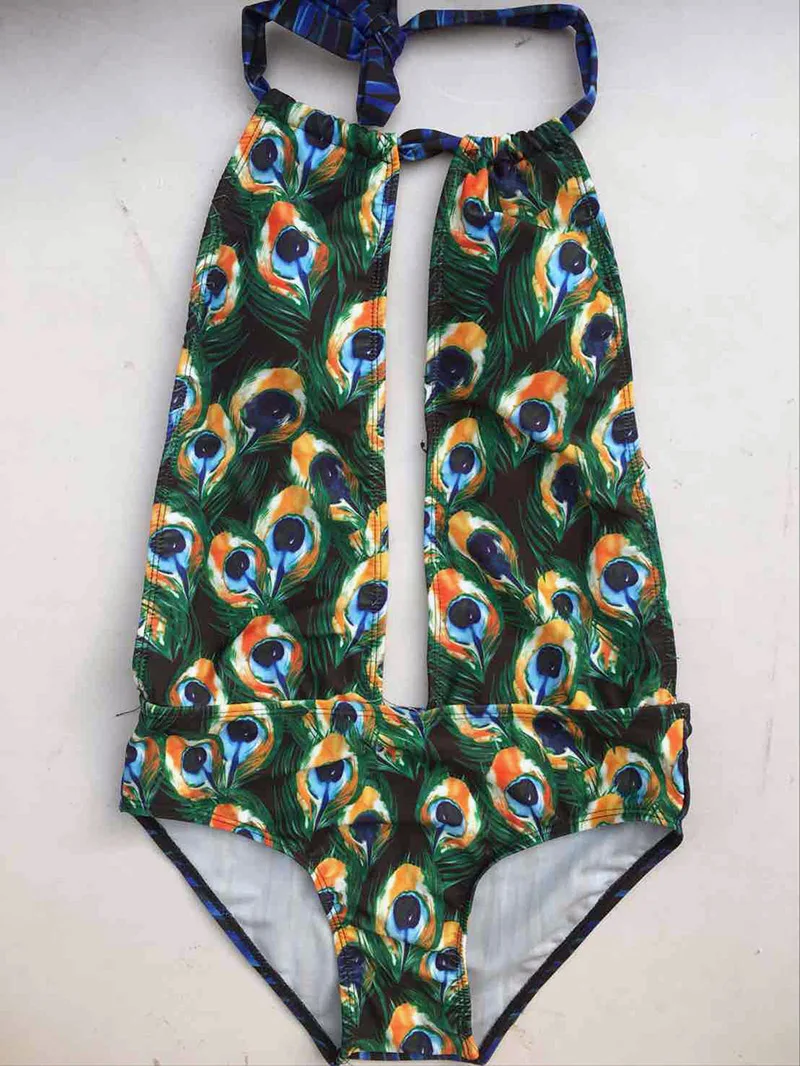 Цельный купальник женский дизайнерские купальные костюмы с вырезами и высоким