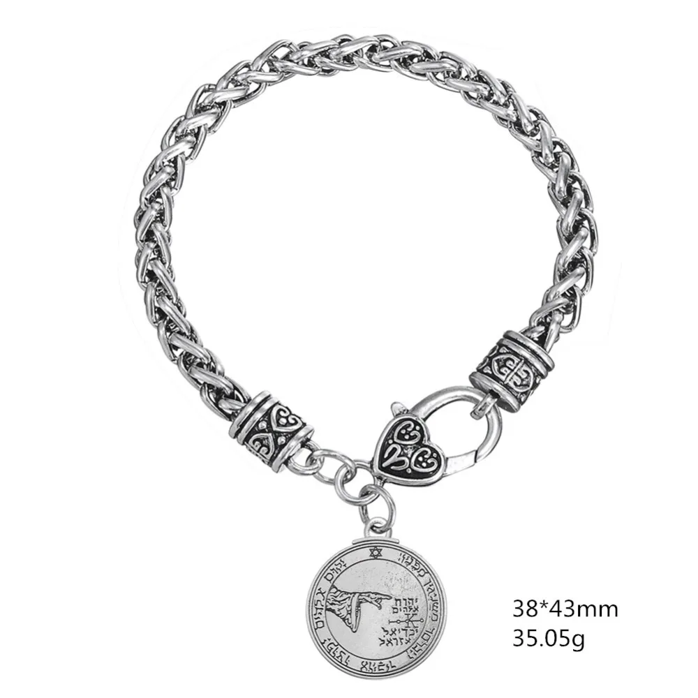 Skyrim Pentacle Of The Moon Talisman Key of Solomon толстый браслет-цепочка из пшеницы с