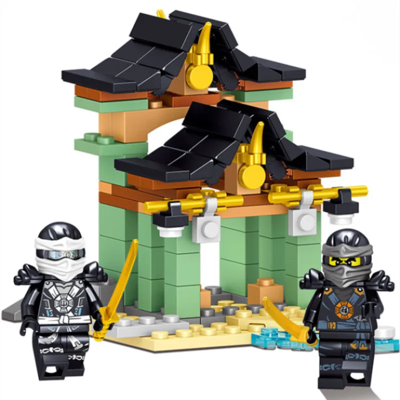 Ninjagooinglys фильм строительные блоки ninjagooed храма фигурки Kai Jay Zane набор Конструкторы