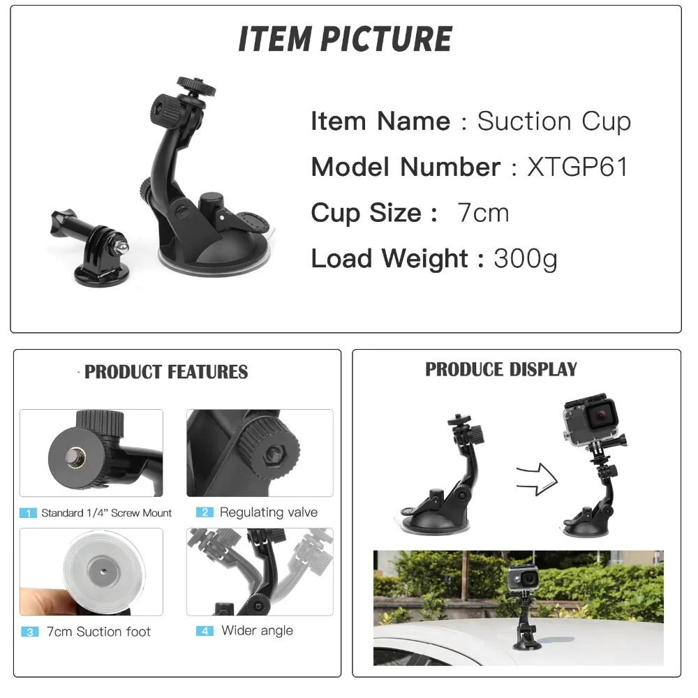 Штатив для экшн камеры GoPro Hero 8 7 5 Black Xiaomi Yi 4K Sjcam M10 Dji Osmo H9 Go Pro 7|for gopro hero|action camera xiaomi