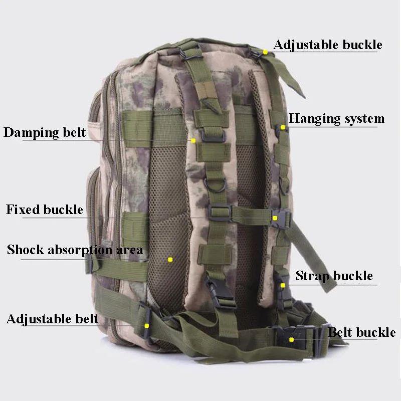 30L Военный Тактический штурмовой рюкзак армейский Молл Водонепроницаемая