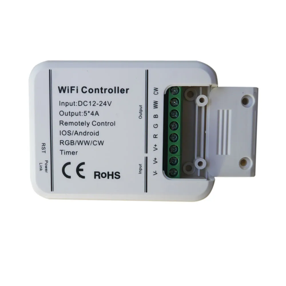 Светодиодный контроллер RGB/WW/CW Wifi 5 каналов, 16 миллионов цветов управление смартфоном музыка и режим таймера magic home wifi светодиодный контроллер