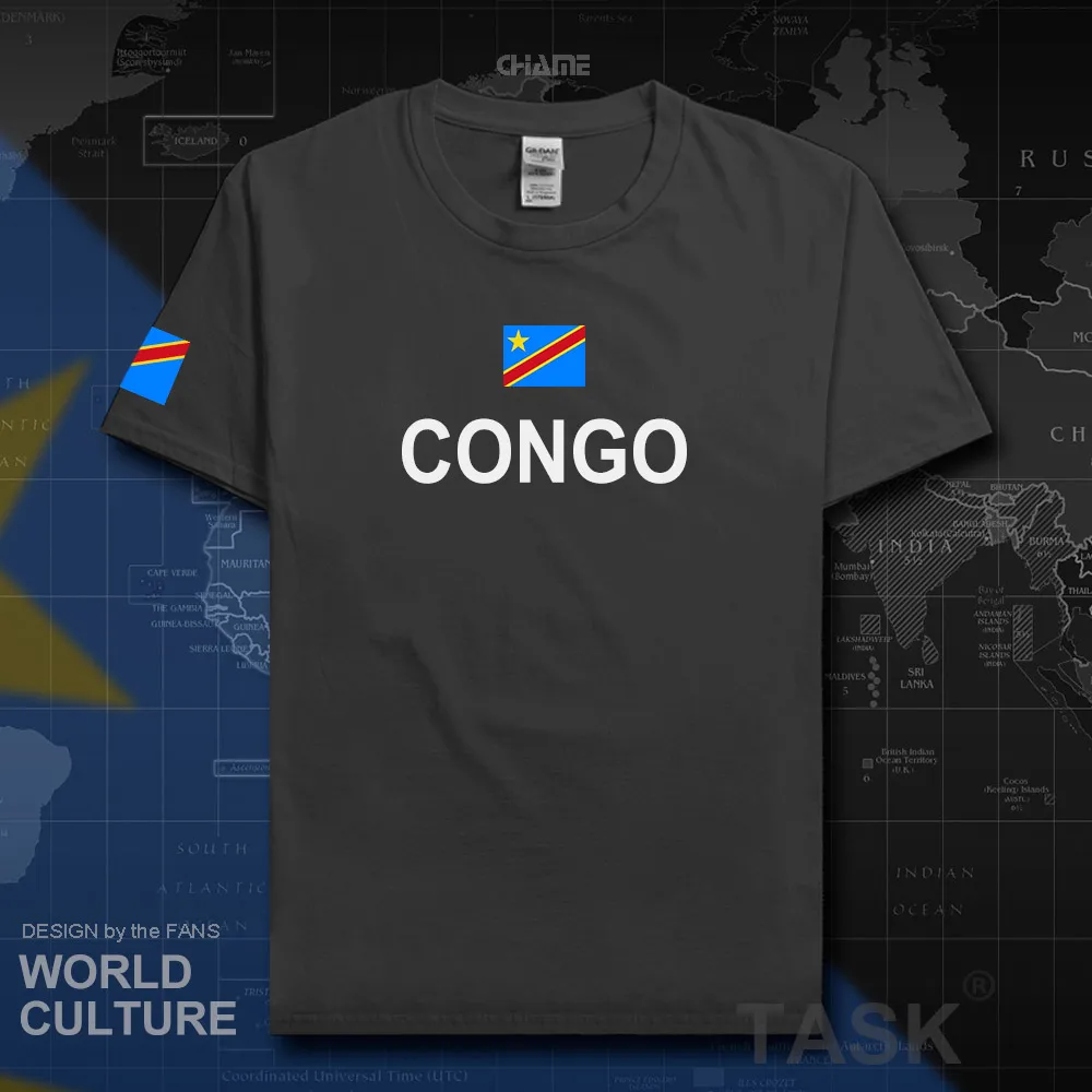 DR Congo Мужская футболка 2017 Джерси nation 100% хлопок одежда футболки кантри спорт COD DRC
