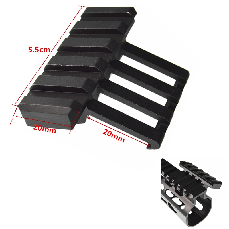 Тактический охотничий лазерный прицел низкопрофильный смещенный Picatinny Quad Rail