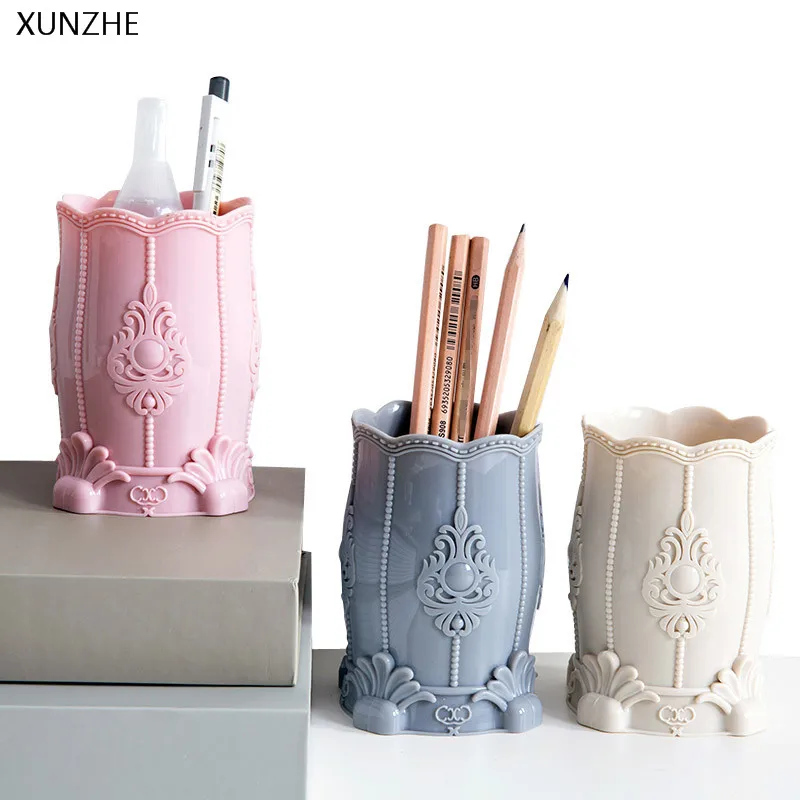 

XUNZHE New Multi-Function Cosmetic Storage Boxes Desktop Sundries Receive Bins Tubular Penrack Home Office Supplies Organizers