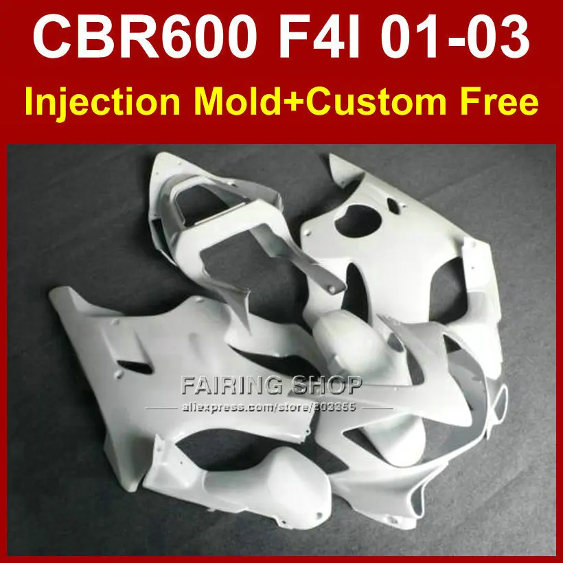 Классические белые Обтекатели для HONDA CBR600 F4I 01 02 03 CBR 600F4i комплект обтекателей cbr 600