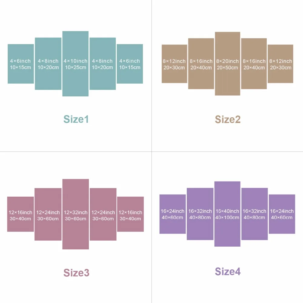 

Art Modern HD Printed 5 Pieces Animal Lion Snow Landscape Canvas Painting Modular Posters Living Room Wall Decor Picture Artwork