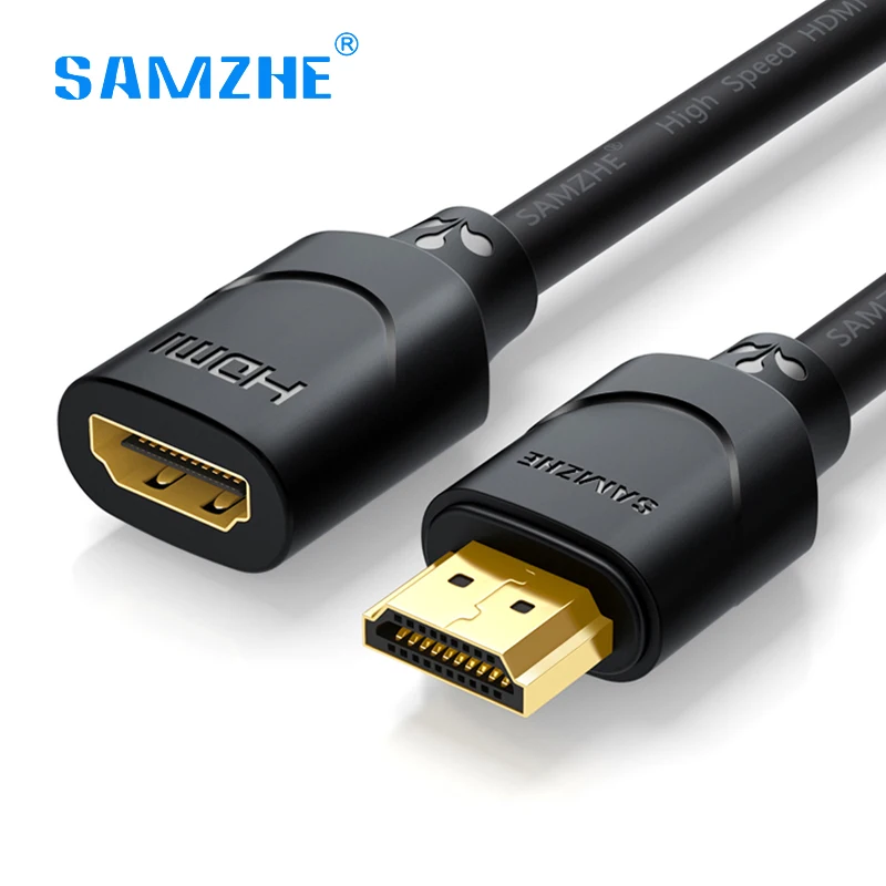 SAMZHE HDMI Удлинительный кабель шнур для мужчин и женщин 0 5 м 1 2 3 4 к * 3D компьютера HDTV
