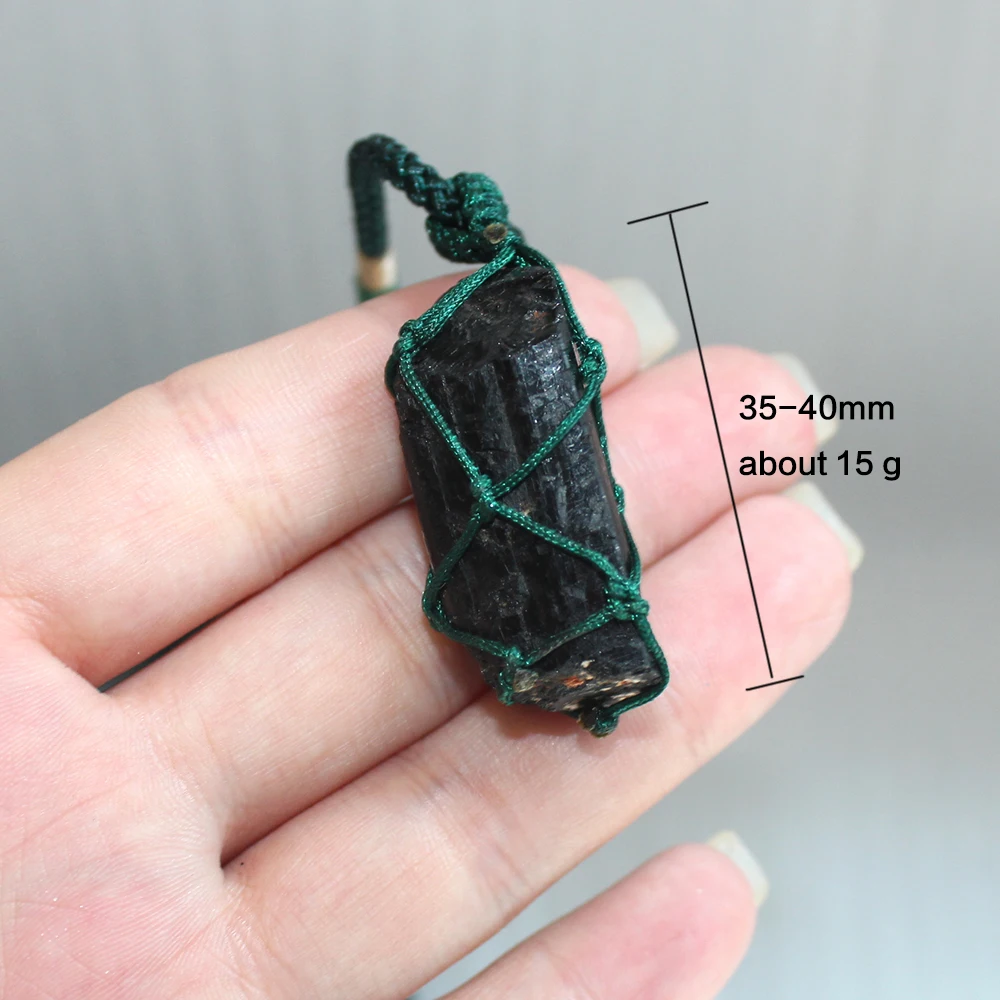 1 шт. натуральный черный камень кристалл столб Турмалин сырая большая Длинная